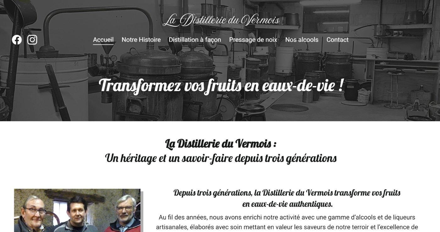 Site La Distillerie du Vermois